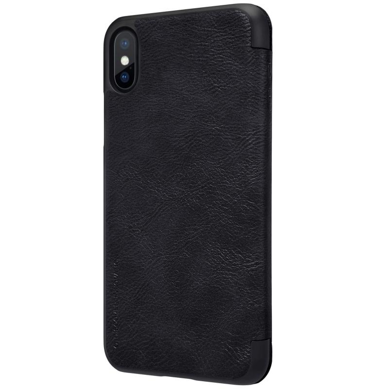 

Шкіряний чохол (книжка) Nillkin Qin Series для iPhone X (5.8") (Чорний) 279375