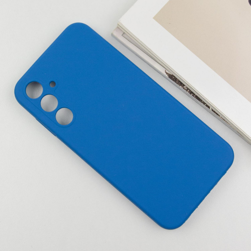Чохол Silicone Cover Lakshmi Full Camera (AA) на Samsung Galaxy A55 (Синій / Navy Blue) в магазині vchehle.ua