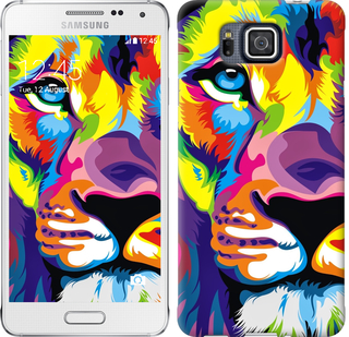 

Чехол Разноцветный лев для Samsung Galaxy Alpha G850F 261415