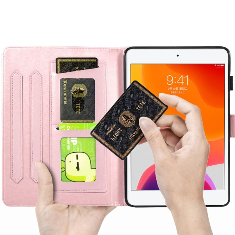Замовити Шкіряний чохол Art Case з візитницею для Samsung Galaxy Tab S7 (Рожевий) на vchehle.ua