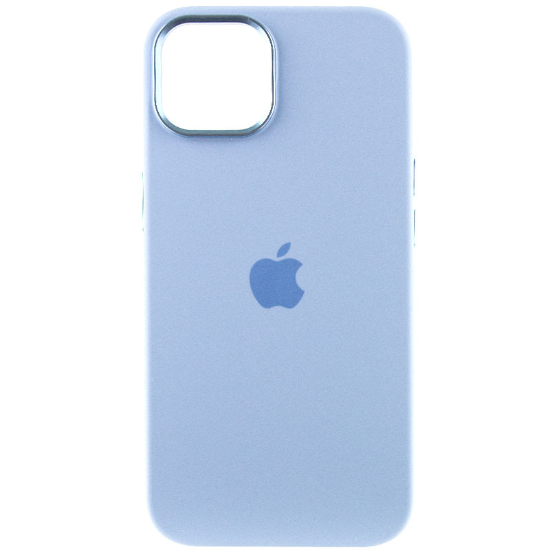 Фото Чохол Silicone Case Metal Buttons (AA) на Apple iPhone 14 (6.1") (Блакитний / Blue) на vchehle.ua