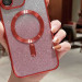 Фото TPU чехол Delight case with Magnetic Safe с защитными линзами на камеру для Apple iPhone 15 (6.1") (Красный / Red) на vchehle.ua