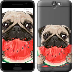 

Чехол Мопс и арбуз для HTC One A9 843525