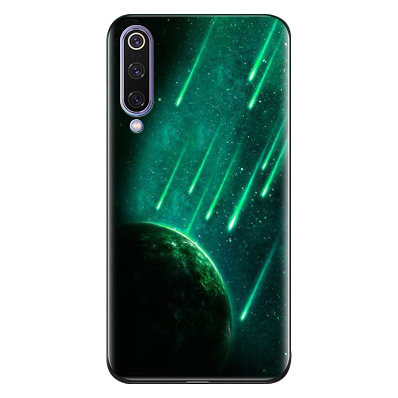 Фото TPU+Glass чохол, що світиться в темряві на Xiaomi Mi 9 Pro (Метеорит) в маназині vchehle.ua