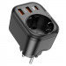 МЗП Hoco NS3 Multifunctional PD20W (2USB/1Type-C/1xSocket) (Black)