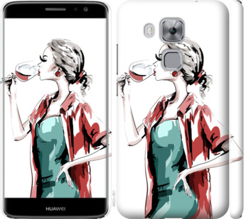 

Чехол Девушка с бокалом для Huawei Nova Plus 841702
