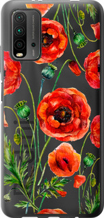 

Чохол Намальовані маки на Xiaomi Redmi 9T 1633764