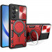 Ударопрочный чехол Bracket case with Magnetic для Samsung Galaxy S24 FE (Red)