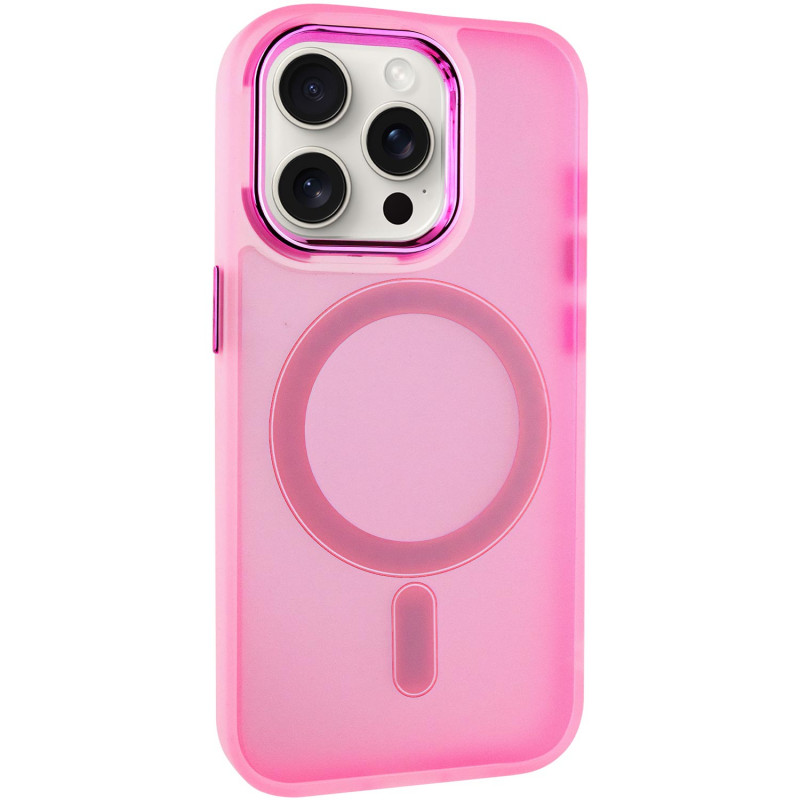 Чохол TPU+PC Lily with Magnetic safe на Apple iPhone 13 Pro (6.1") (Light Pink)