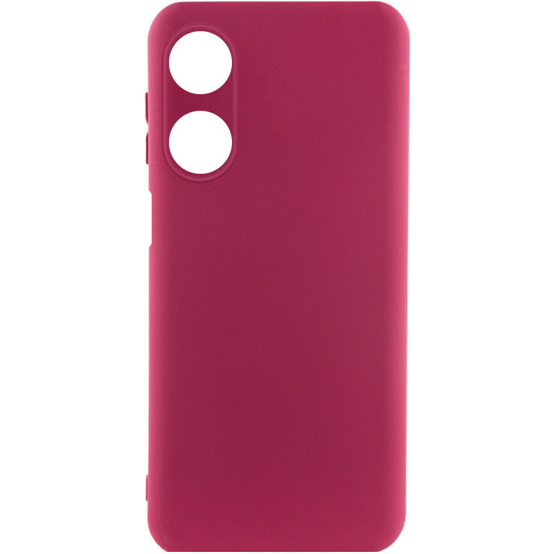 Чехол Silicone Cover Lakshmi Full Camera (A) для Oppo A38 / A18 (Бордовый / Marsala)