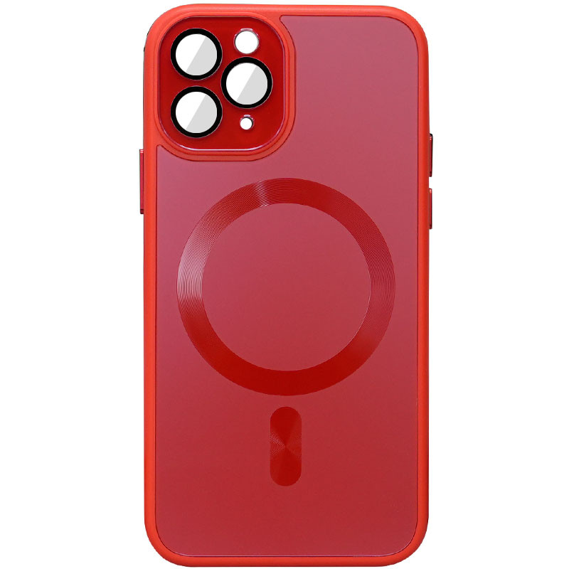 Чохол TPU+Glass Sapphire Midnight with Magnetic Safe на Apple iPhone 13 Pro (6.1") (Червоний / Red)