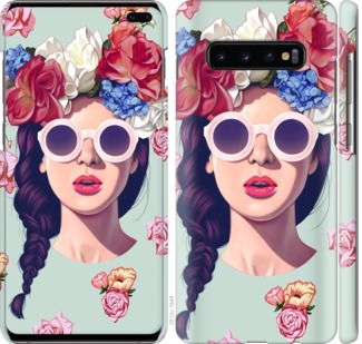 

Чохол Дівчина з квітами на Samsung Galaxy S10 Plus 702764