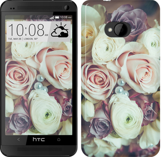 

Чехол Букет роз для HTC One M7 452256