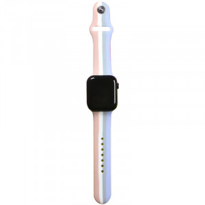 Силиконовый ремешок Rainbow для Apple Watch 42(ser.1-3)/44/45/46/49mm