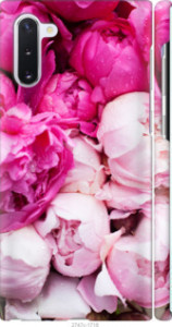 Чехол Розовые пионы для Samsung Galaxy Note 10