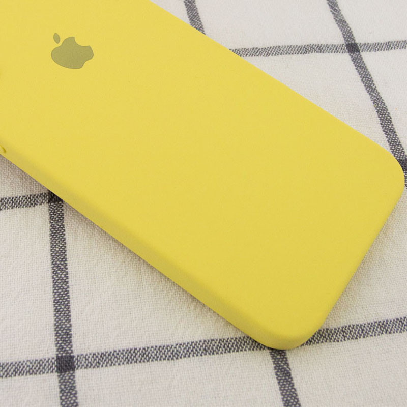 Фото Чехол Silicone Case Square Full Camera Protective (AA) для Apple iPhone 6/6s (4.7") (Желтый / Canary Yellow) на vchehle.ua