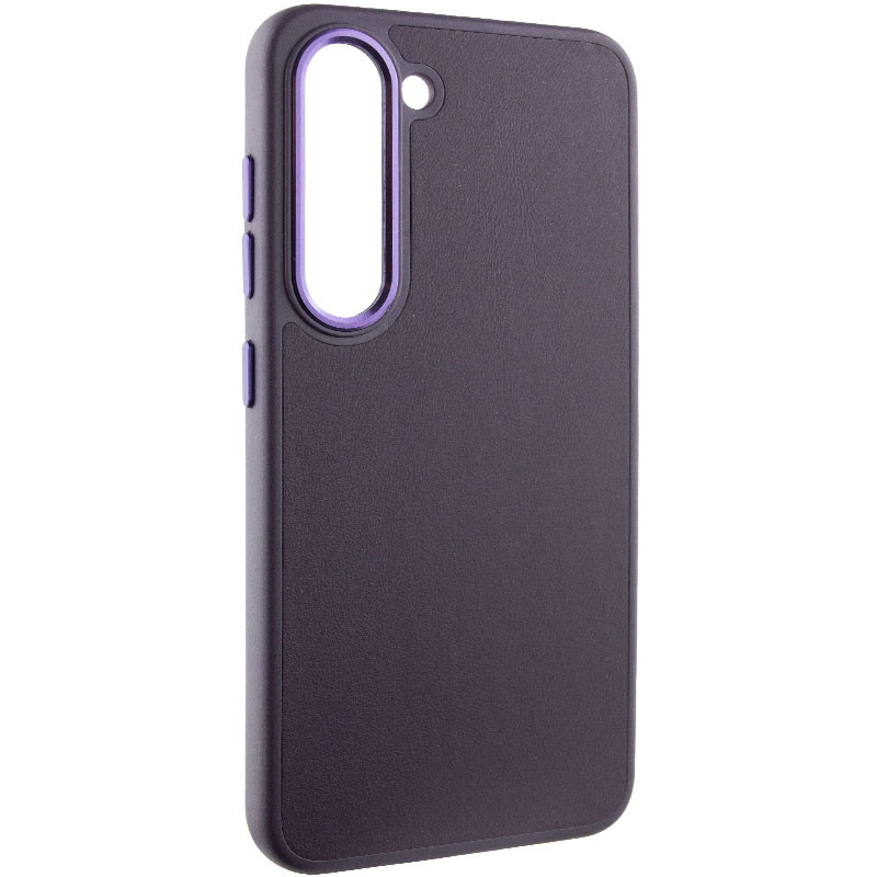 Фото Кожаный чехол Bonbon Leather Metal Style для Samsung Galaxy S22+ (Фиолетовый / Dark Purple) на vchehle.ua