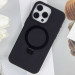 Чохол Silicone Case Full Protective NO LOGO with Ring на Apple iPhone 12 Pro Max (6.7") (Black) в магазині vchehle.ua