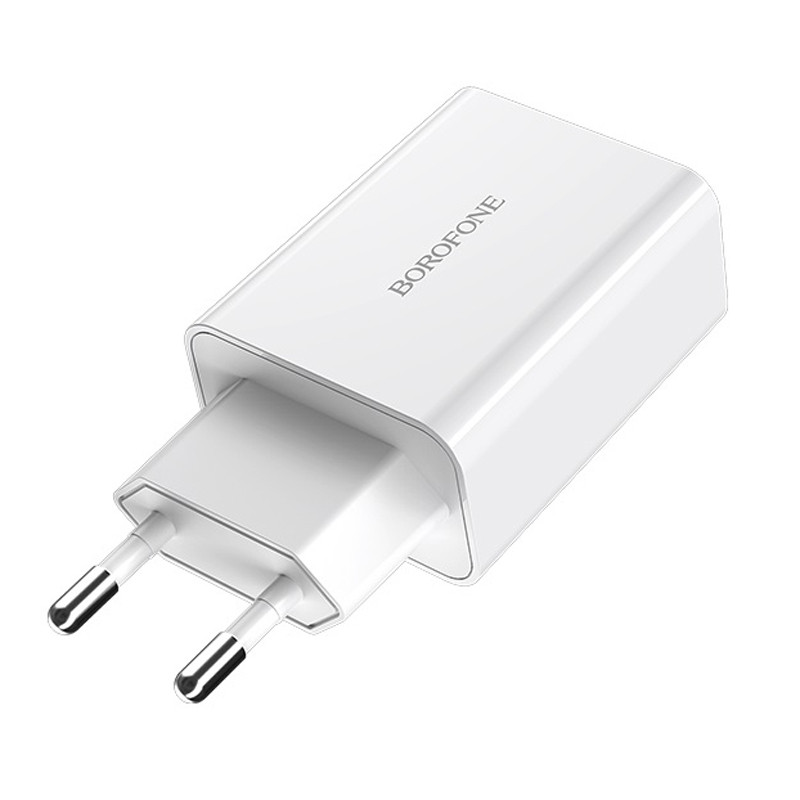 Фото МЗП Borofone BA21A Long journey QC3.0 (1USB/3A) (Білий) в маназині vchehle.ua