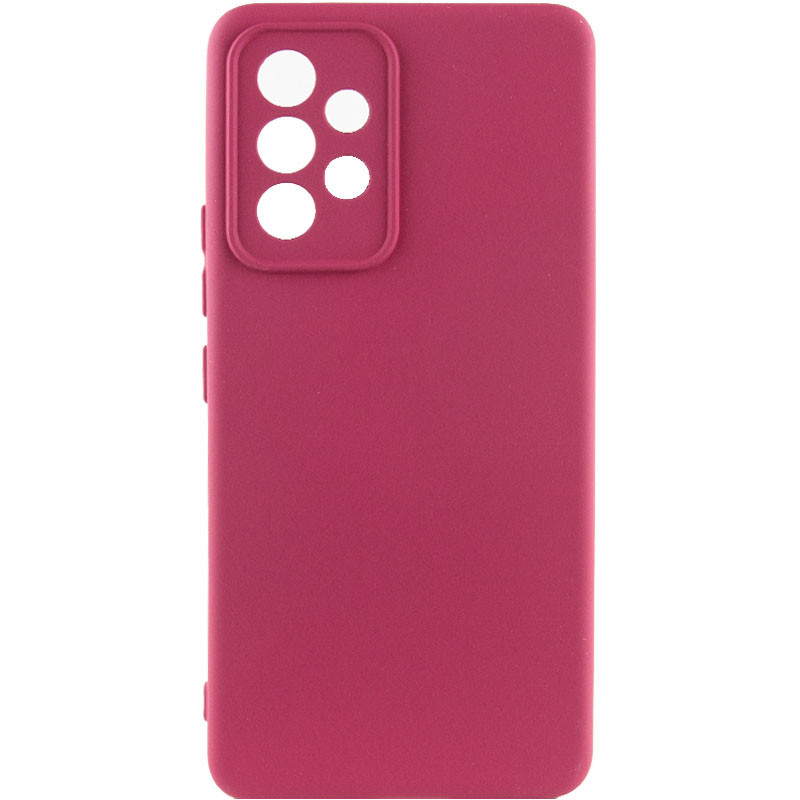 Чохол Silicone Cover Lakshmi Full Camera (AA) на Samsung Galaxy A52 4G / A52 5G / A52s (Бордовий / Marsala)