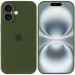 Чехол Silicone Case Full Camera Protective (AA) для Apple iPhone 16 (6.1") (Зеленый / Dark Olive) в магазине vchehle.ua