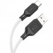 Фото Дата кабель Hoco X90 Cool silicone USB to Type-C (1m) (White) на vchehle.ua