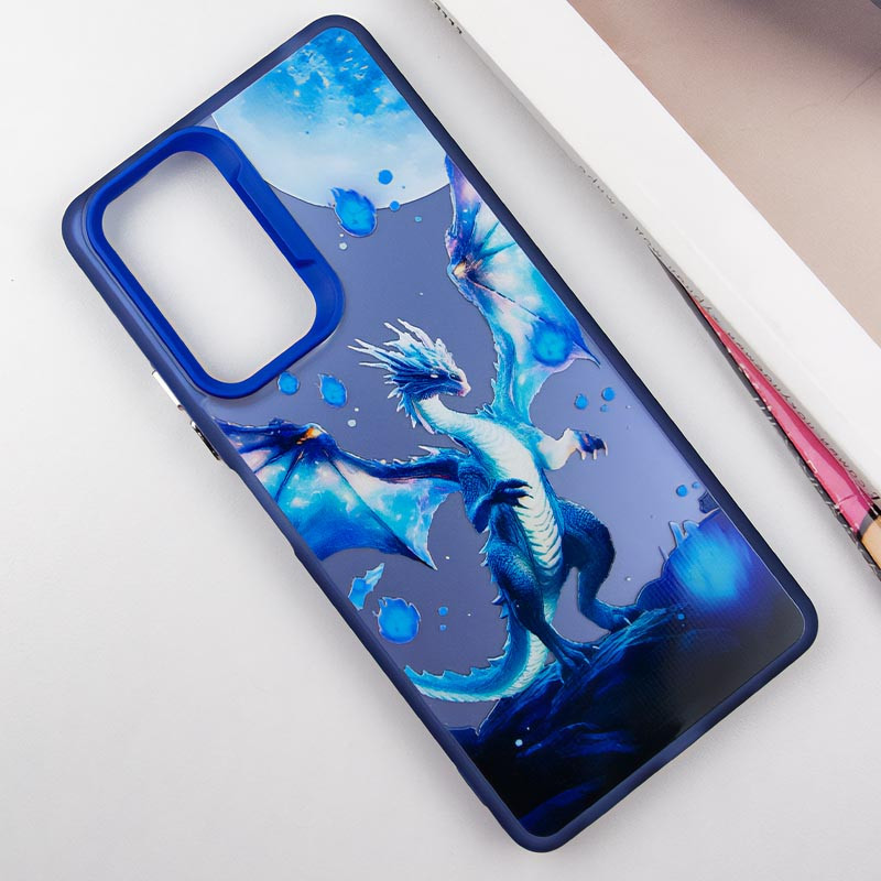 Фото TPU+PC чехол TakiTaki Fantasy magic glow для Apple iPhone 11 (6.1") (Ghost Dragon - Blue) на vchehle.ua