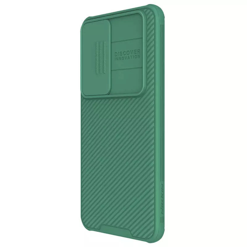 Фото Карбонова накладка Nillkin CamShield Pro на Samsung Galaxy S24+ (Deep Green) в маназині vchehle.ua