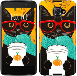

Чохол Осінній кіт на Alcatel idol 4s 658313