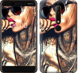 

Чехол Девушка в тату для Nokia 6.1 688645