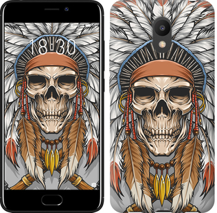 

Чехол Череп индейца для Meizu M6 641179