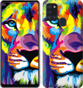 

Чехол Разноцветный лев для Samsung Galaxy A21s A217F 933103