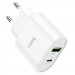 Купити МЗП Hoco C95A PD20W+QC3.0 (1USB-A/1C) (Білий) на vchehle.ua