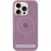 Чехол Silicone Case Full Protective (AA) with Magnetic Safe для Apple iPhone 16 (6.1") (Лиловый / Lilac Pride)