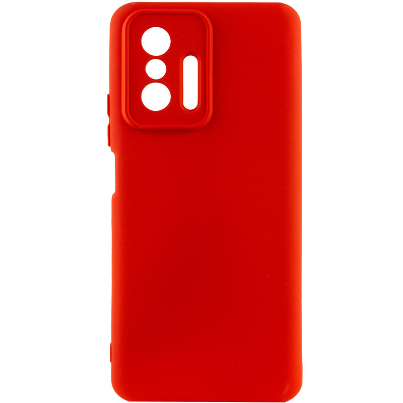 Чохол Silicone Cover Lakshmi Full Camera (A) на Xiaomi 11T / 11T Pro (Червоний / Red)