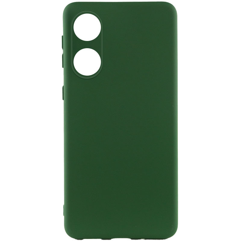 Чехол Silicone Cover Lakshmi Full Camera (A) для Oppo A58 4G (Зеленый / Dark green)