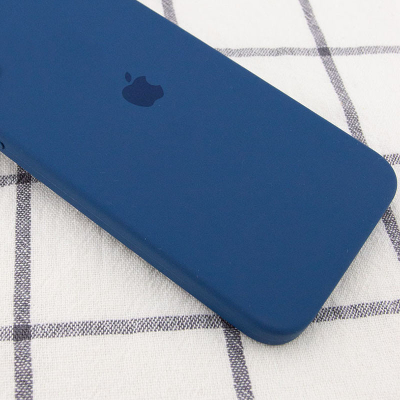 Фото Чохол Silicone Case Square Full Camera Protective (AA) на Apple iPhone 11 Pro Max (6.5") (Синій / Navy blue) на vchehle.ua