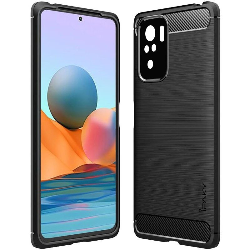 TPU чохол iPaky Slim Series на Xiaomi Redmi Note 10 / Note 10s (Чорний)