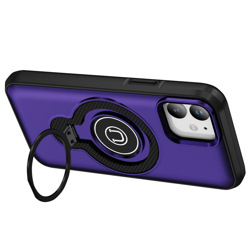 Фото TPU+Textured PC Magnet на Apple iPhone 11 / XR (6.1") (Purple) на vchehle.ua