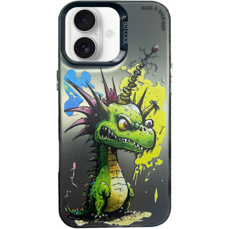 Чехол TPU+PC So Cool для Apple iPhone 16 (6.1") (Dragon)