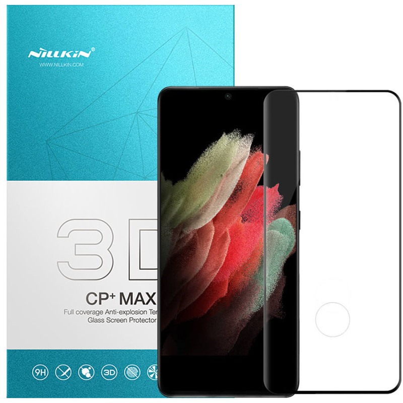 Захисне скло Nillkin (CP + max 3D) на Samsung Galaxy S21 Ultra