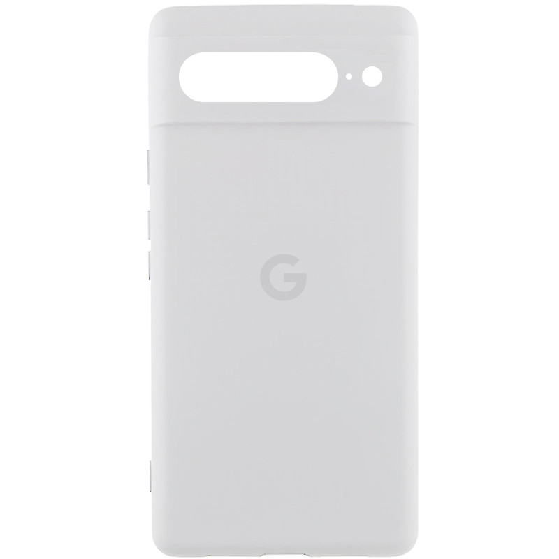 Чохол Silicone Cover Lakshmi Full Camera (AA) with logo на Google Pixel 7 Pro (Білий / White)