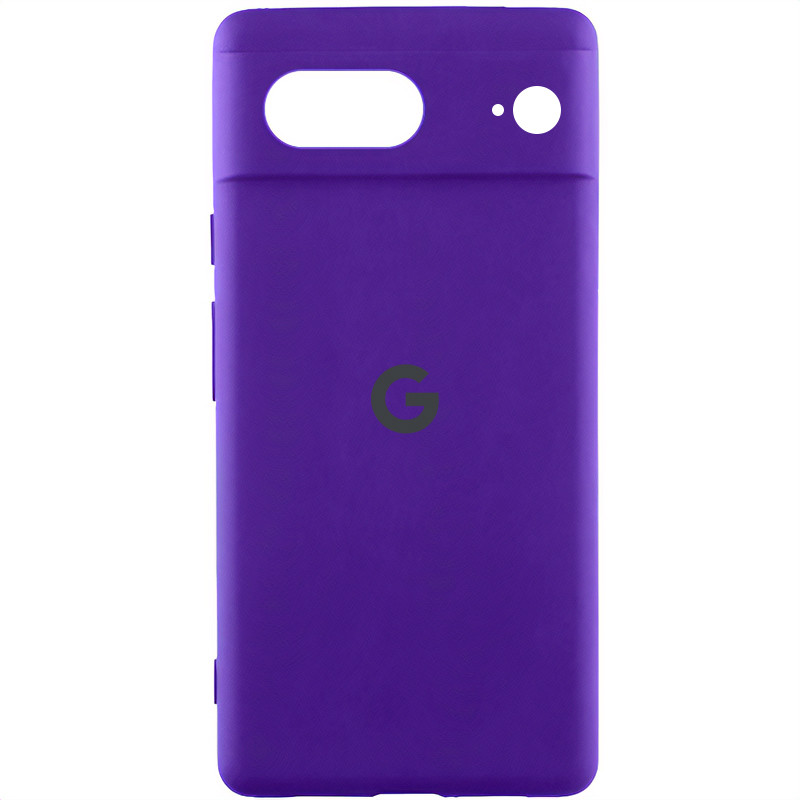 Чехол Silicone Cover Lakshmi Full Camera (AAA) with Logo для Google Pixel 8 (Фиолетовый / Amethyst)