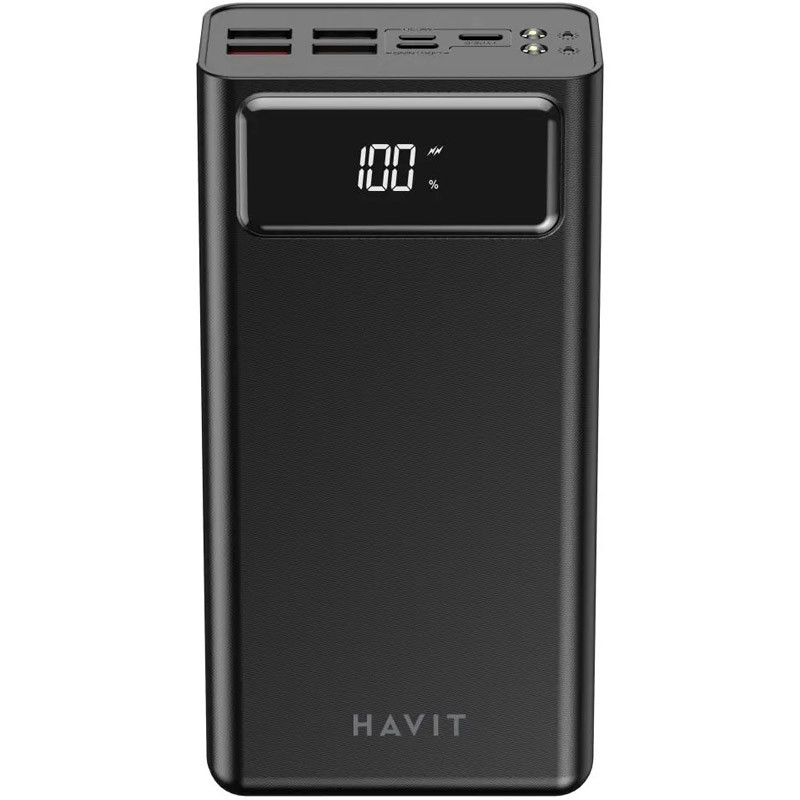 Фото Портативний ЗП Power Bank HAVIT HV-PB56 QC+PD 40000 mAh (Black) в маназині vchehle.ua