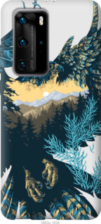 

Чохол Арт-орел на тлі природи на Huawei P40 Pro Plus 1086289