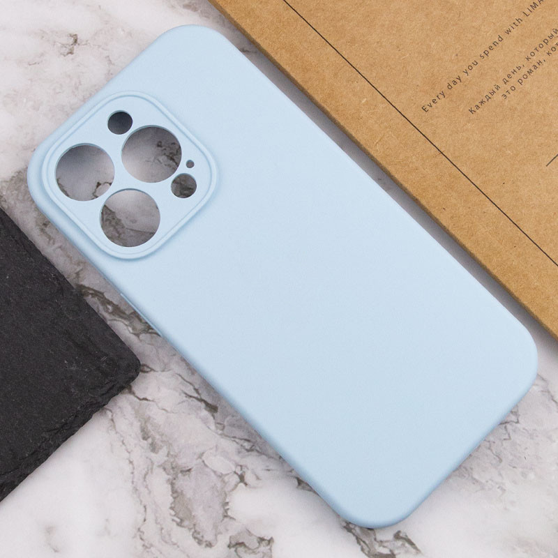 Купити Чохол Silicone Case Full Camera Protective (AA) NO LOGO на Apple iPhone 14 Pro Max (6.7") (Блакитний / Sweet Blue) на vchehle.ua