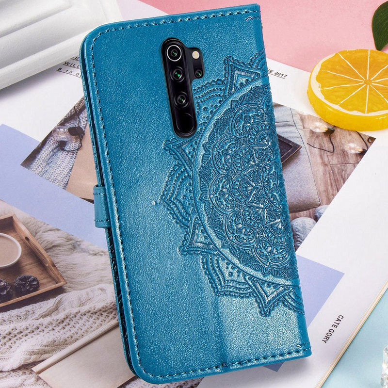 Кожаный чехол-книжка Art Case с визитницей для Xiaomi Redmi 9 (Синий) в магазине vchehle.ua