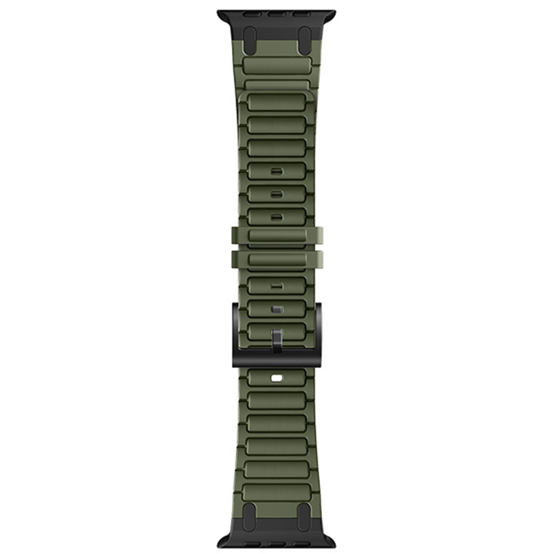 Ремешок Hoco WA35 Emir series thickened silicone strap для Apple watch 44/45/46/49mm (Army Green)