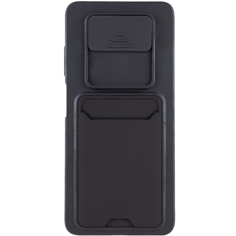 

TPU+PC чохол Card Holder для Xiaomi Poco X3 NFC (Чорний) 1213586