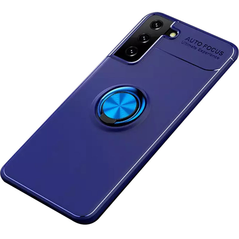 TPU чохол Deen ColorRing під магнітний тримач (opp) на Samsung Galaxy S23+ (Синий / Синий)